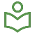 local_library_50dp_5A974E_FILL0_wght400_GRAD0_opsz48 Icon offenes Buch